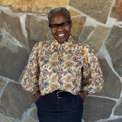 Yellow Floral Blouse