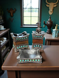 Turquoise 3 Piece Bathroom Set