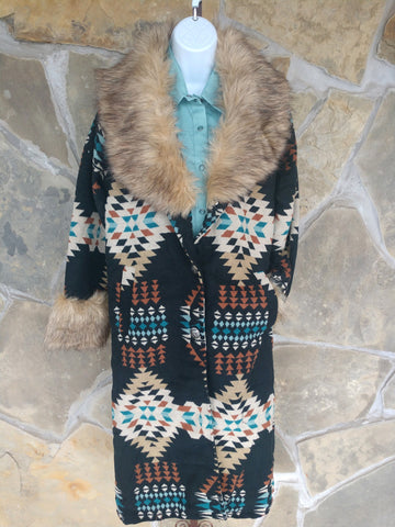 Southwest Fur collar jacket