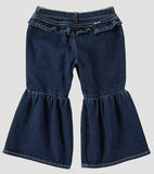 Baby Girl's Ruffle Flare Jean- Rust