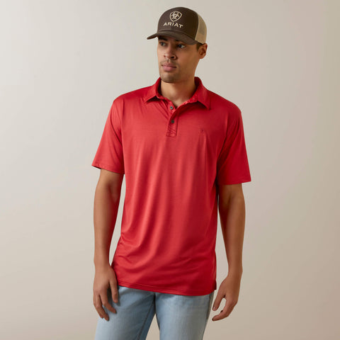 Mens' Ariat Charger 2.0 Polo- Red