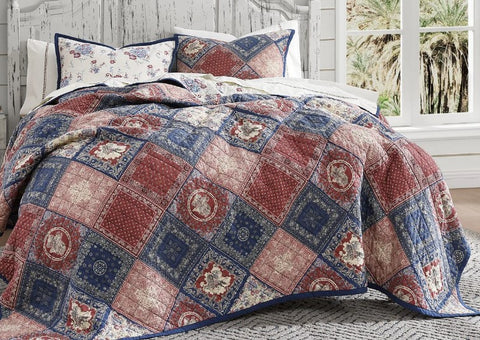 Patchwork Bandana Reversible Quilt Set