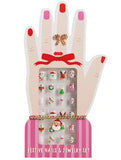 Kids Pink Christmas Nails and Jewelry Set