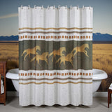 Running Remuda Shower Curtain