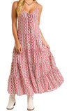 Zig Zag Halter Maxi Dress