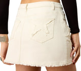 Americana White Mini Skirt
