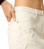 Americana White Mini Skirt
