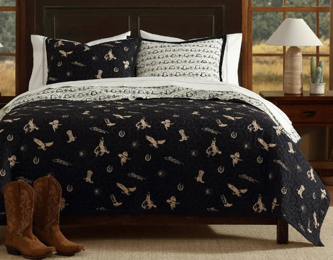 Stetson Conversation Reversible Quilt Set