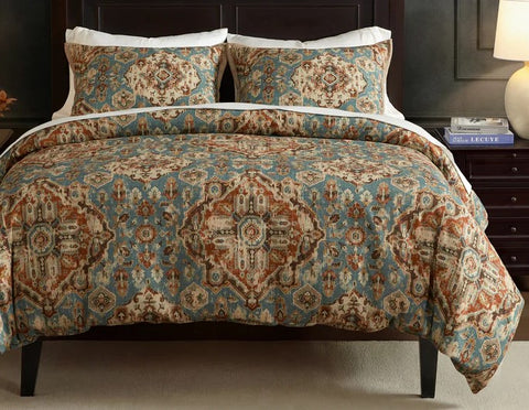 Carmen Kilim Teal Bedding Set