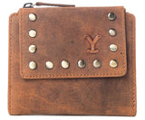 Yellowstone Westmere Studded Credit Card Holder in Amber