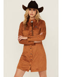 Retro Wrangler Suede dress